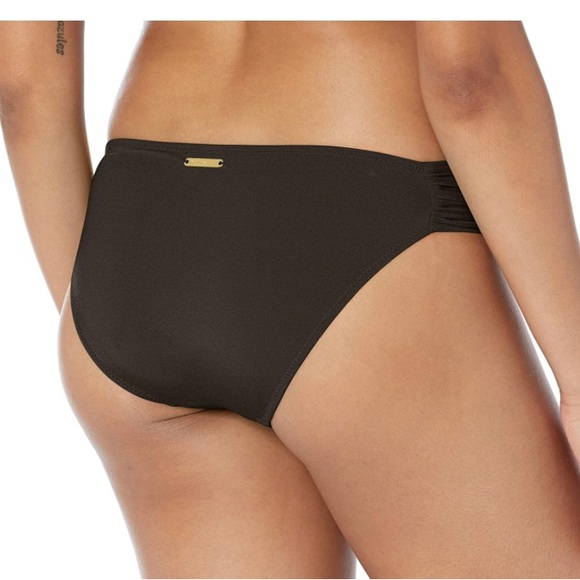 NWT Trina Turk Black Shirred Side Bikini Bottoms, 6 - Picture 2 of 7